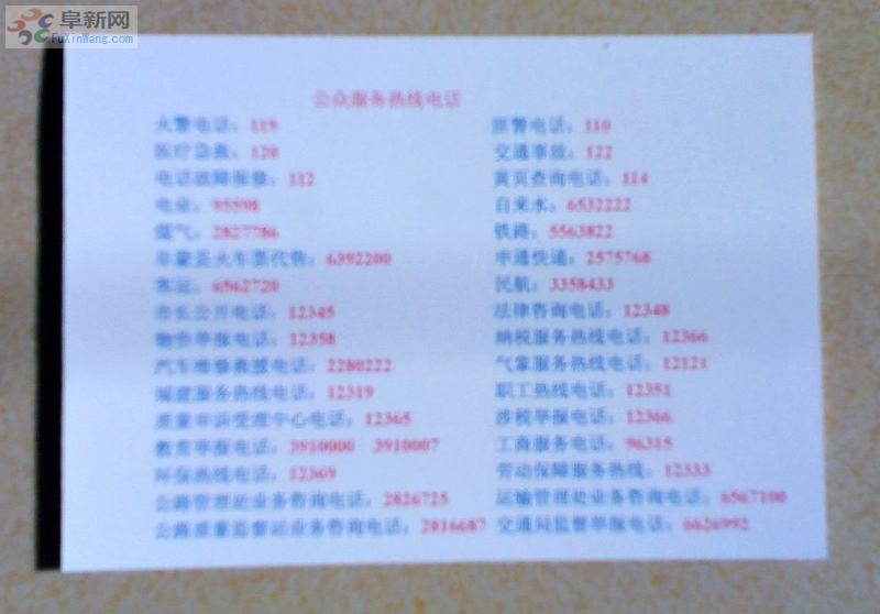 ��Ƭ����ı������绰